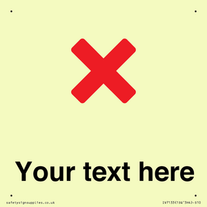 Custom plain background, red cross sign